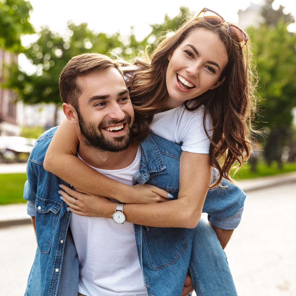 smiling couple